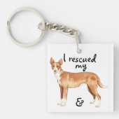 Porte-clés Secourir Podengo portugais (Devant)