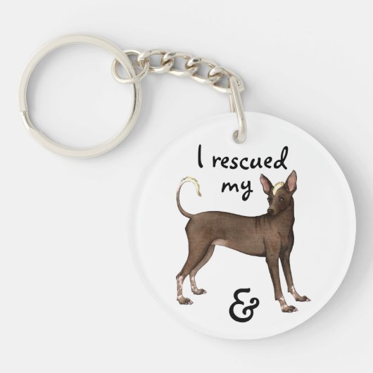 Porte-clés Secourir Xoloitzcuintli (Devant)