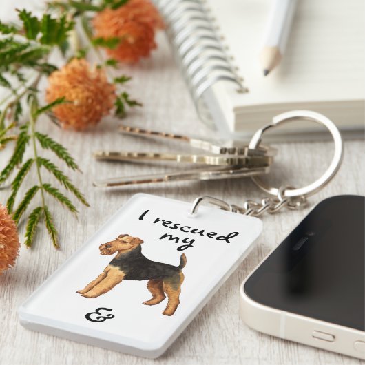 Porte-clés Secourt galloise de Terrier (Devant droit)