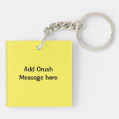 Porte-clés Secret Crush Kawaii frites de hamburger customisée (Dos)