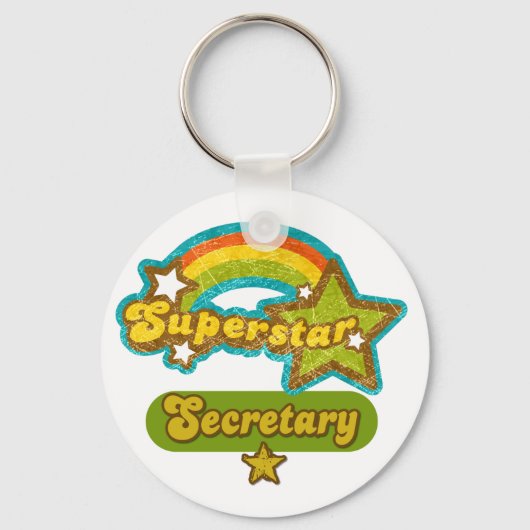 Porte-clés Secrétaire Superstar (Recto)