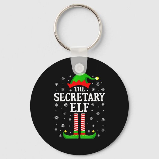 Porte-clés Secretary Elf Funny Christmas Family Matching  (Recto)