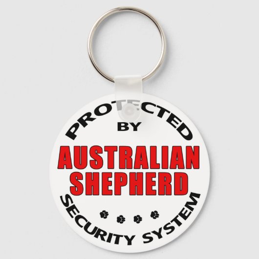 Porte-clés Sécurité des bergers australiens (Recto)