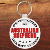 Porte-clés Sécurité des bergers australiens (Recto)
