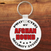 Porte-clés Sécurité hound afghane (Recto)