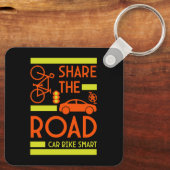 Porte-clés Sécurité routière à bicyclette (Verso)