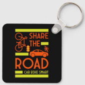 Porte-clés Sécurité routière à bicyclette (Dos)