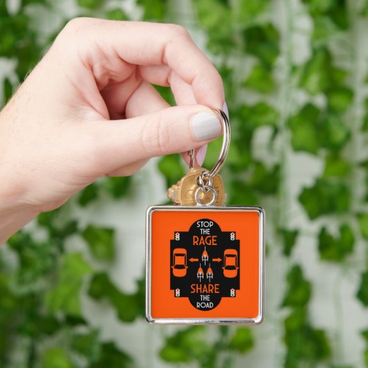 Porte-clés Sécurité routière à bicyclette (main)