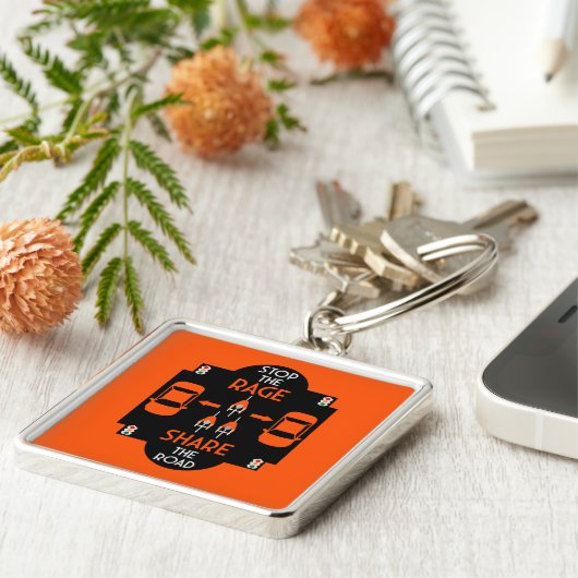 Porte-clés Sécurité routière à bicyclette (Côté)