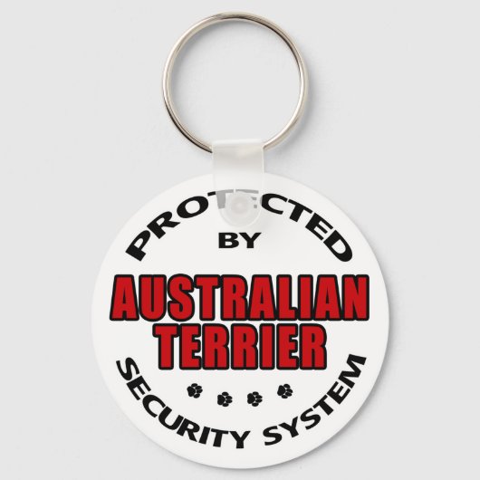 Porte-clés Sécurité Terrier australien (Recto)