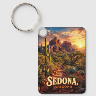 Porte-clés Sedona Arizona Coucher de Soleil Roche Rouge Déser