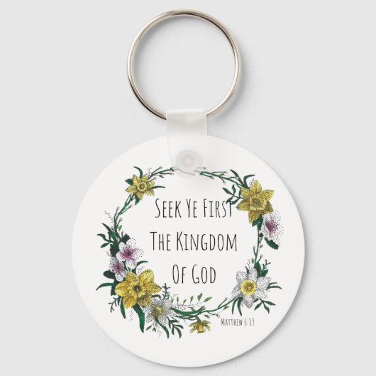 Porte-clés Seek Ye First the Kingdom Keychain (Recto)
