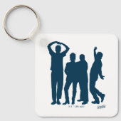 Porte-clés Seinfeld | Graphique de silhouette de groupe (Recto)