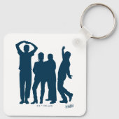 Porte-clés Seinfeld | Graphique de silhouette de groupe (Dos)