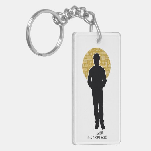 Porte-clés Seinfeld | Jerry Seinfeld Silhouette (Devant gauche)