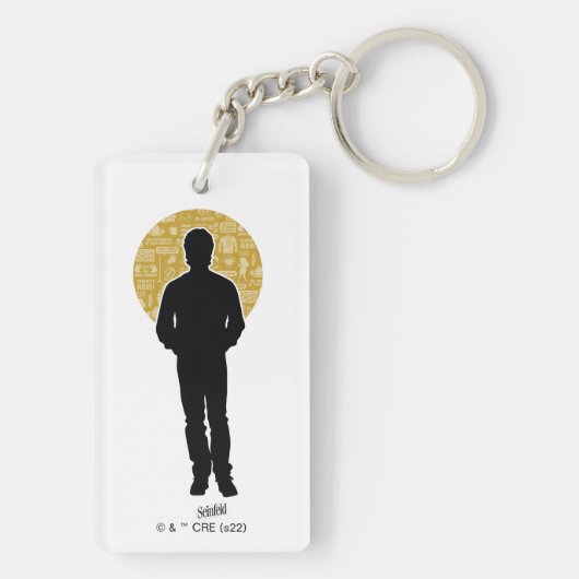 Porte-clés Seinfeld | Jerry Seinfeld Silhouette (Dos)