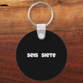 Porte-clés Seis Siete 67 Six Seven Mème Génération Alpha Argo (Recto)