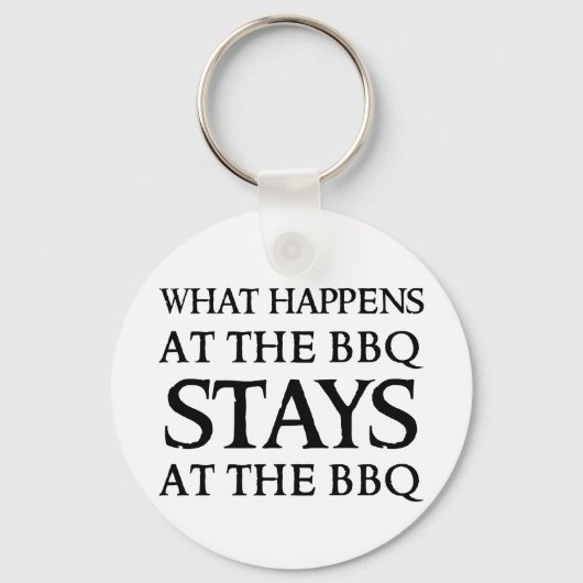 PORTE-CLÉS SÉJOURNE AU BBQ (Recto)
