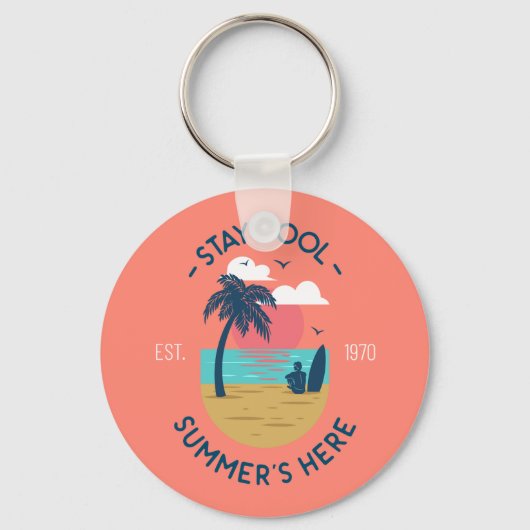 Porte-clés Séjournez Cool Summer's Here Beach Sunset (Recto)