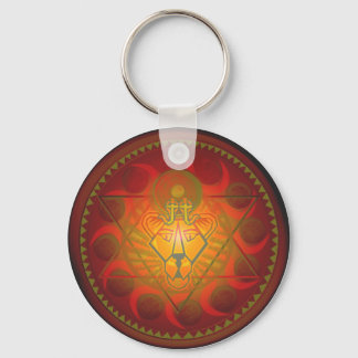 Porte-clés sekhmet solar hexagram