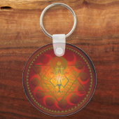 Porte-clés sekhmet solar hexagram (Recto)