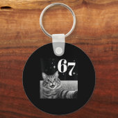 Porte-clés Selfie de chat avec mème 67 drôles de chats graphi (Recto)