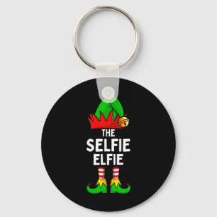 Porte-clés Selfie Elfe Elf Correspondant Famille Noël