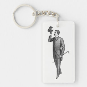 Porte-clés Selfie, Gentleman victorien
