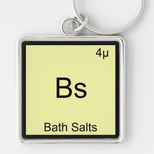 Porte-clés Sels de bain - Élément drôle de mème de chimie (Devant)