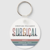 Porte-clés Semaine ou technologie de technologue chirurgical (Verso)