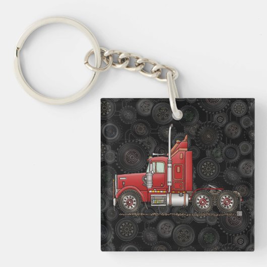 Porte-clés Semi-Cabine mignonne (Devant)