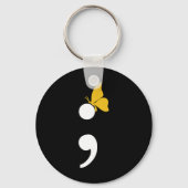 Porte-clés Semicolon Butterfly Suicide Prévention de la dépre (Verso)