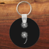 Porte-clés Semicolon Dandelion Prévention du suicide Sensibil (Verso)