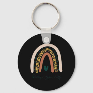 Porte-clés Semicolon de la santé mentale de l'arc-en-ciel Con