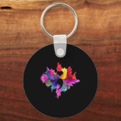 Porte-clés Semicolon de sensibilisation à la prévention du su (Recto)