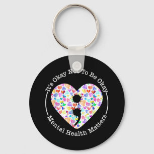Porte-clés Semicolon de sensibilisation à la santé mentale Su