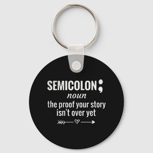 Porte-clés Semicolon Définition Sensibilisation Semicolon Sui (Recto)