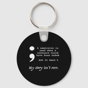Porte-clés Semicolon Sensibilisation à la prévention du suici