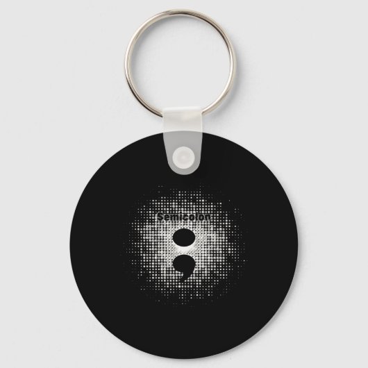 Porte-clés Semicolon - Sticker pour l'esprit guerrier (Recto)