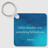 Porte-clés Seneca : Concentrons-nous sur l'avenir, ne tombez  (Recto)