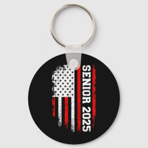 Porte-clés Senior 2025 Us Flag College Graduation secondaire
