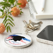 Porte-clés S'enquérir de mon ancêtre patriote (Côté)