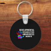 Porte-clés Sensibilisation à la DD - Défenseurs des déficienc (Recto)