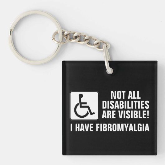 Porte-clés Sensibilisation à la fibromyalgie (Devant)