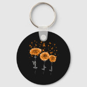 Porte-clés Sensibilisation à la leucémie orangée (Recto)