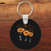 Porte-clés Sensibilisation à la leucémie orangée (Recto)