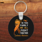 Porte-clés Sensibilisation À La Leucémie Ruban Orange Dans Ce (Recto)