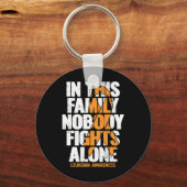 Porte-clés Sensibilisation à la leucémie Soutien familial Leu (Recto)