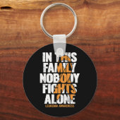 Porte-clés Sensibilisation à la leucémie Soutien familial Leu (Recto)