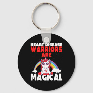 Porte-clés Sensibilisation à la maladie cardiaque Licorne mag